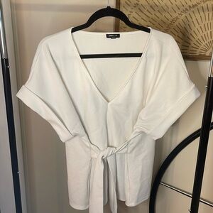 White Express Blouse with wrap
